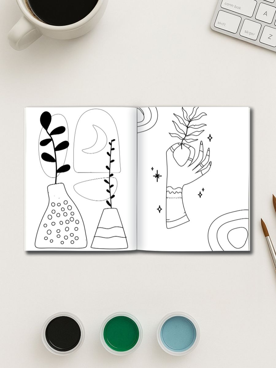 Coloring Page Store Boho Minimal – 110 Clean & Stylish Coloring Pages