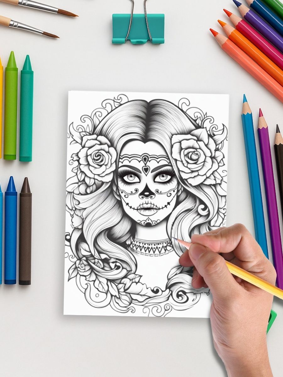 Coloring Page Store Ink & Impressions – 264 Tattoo Coloring Pages