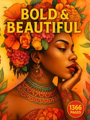Coloring Page Store Bold & Beautiful – 1366 Black Women Coloring Page Mega Bundle