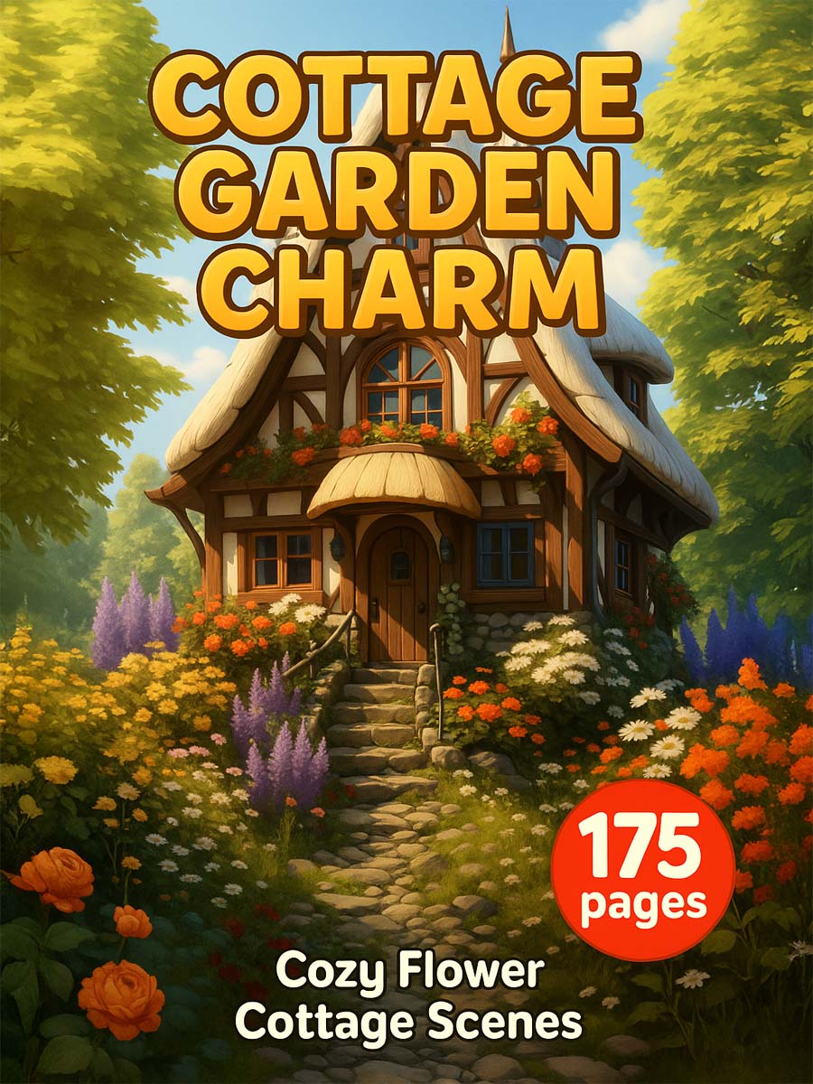 Coloring Page Store Roses & Chrysanthemums – 50 Elegant Floral Pages