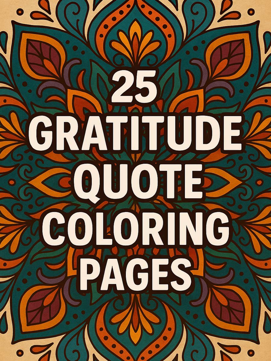 Coloring Page Store Grateful Mandalas – 25 Quote-Filled Coloring Pages