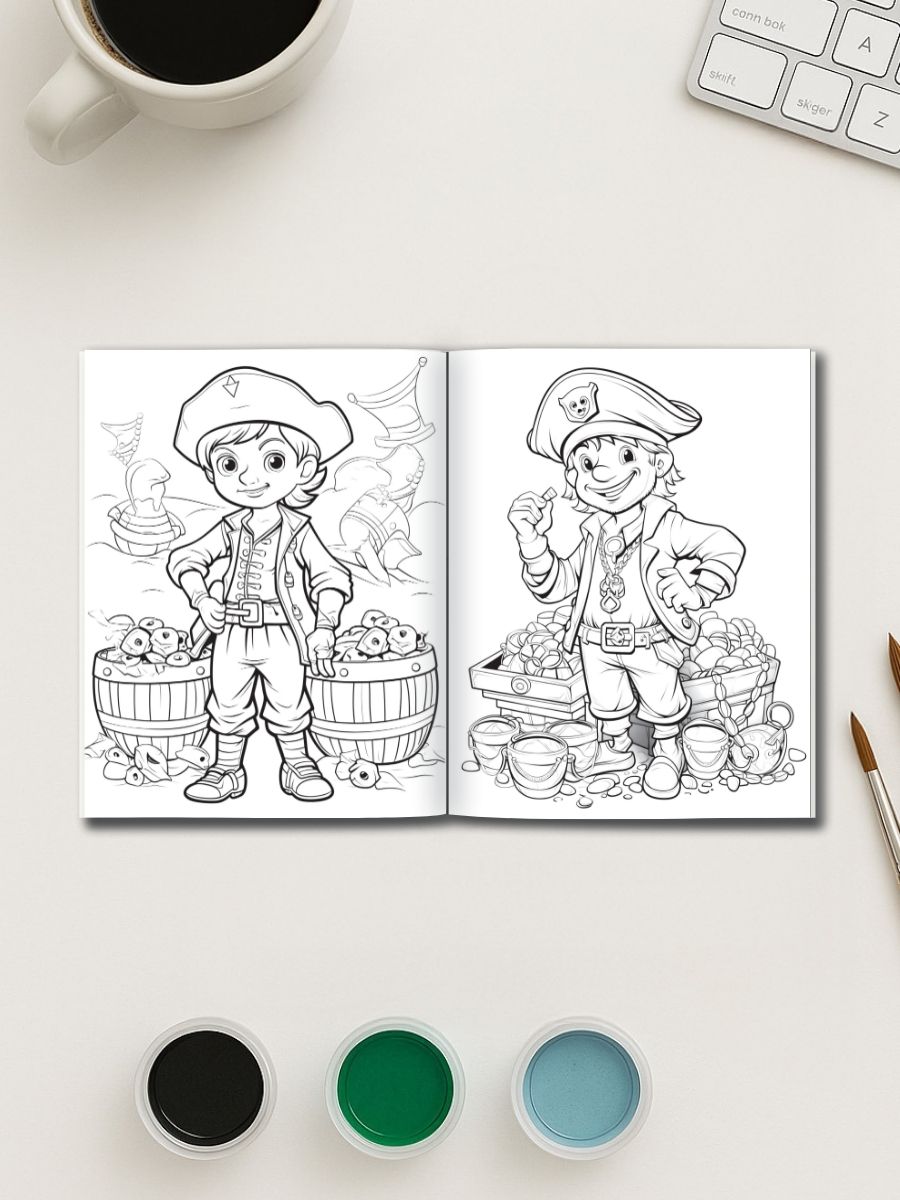 Coloring Page Store Pirates Ahoy! – 50 Swashbuckling Coloring Pages