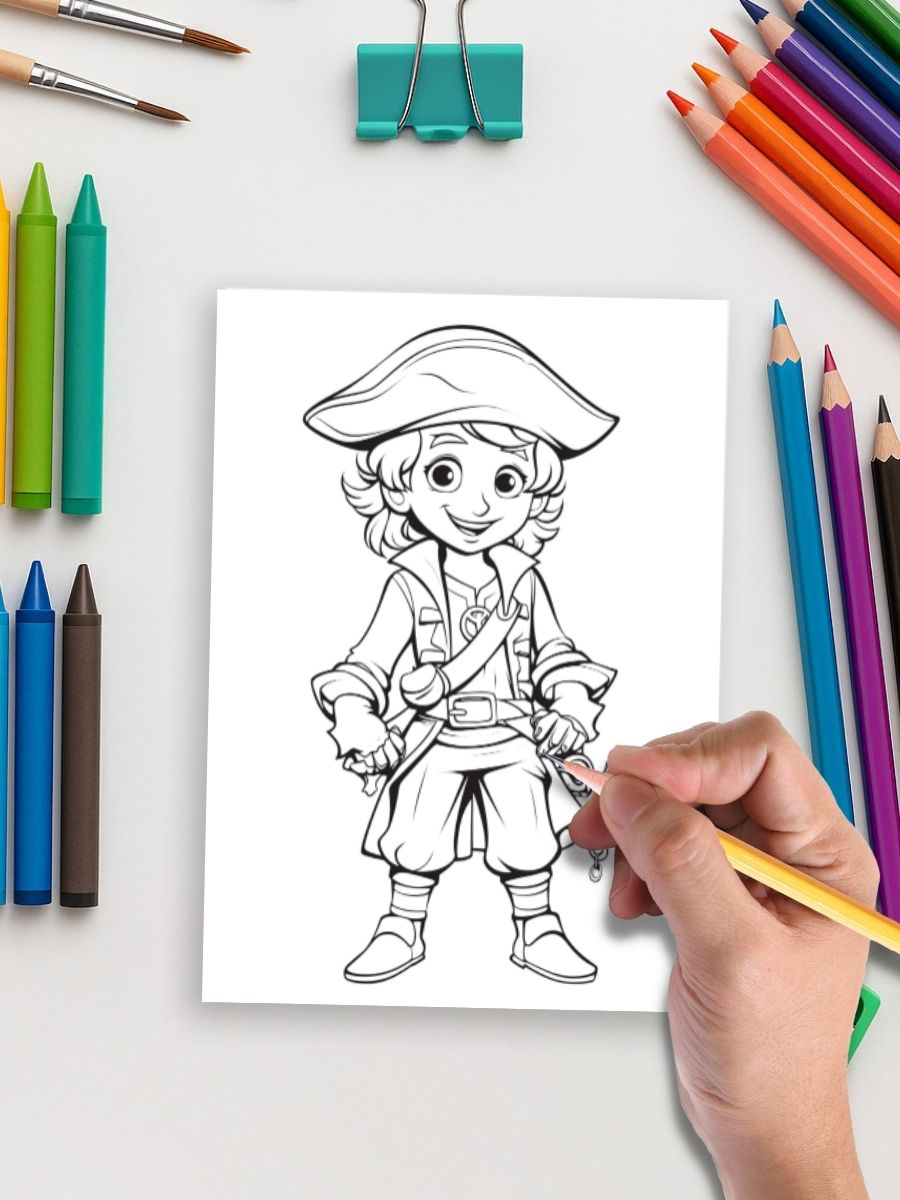 Coloring Page Store Pirates Ahoy! – 50 Swashbuckling Coloring Pages
