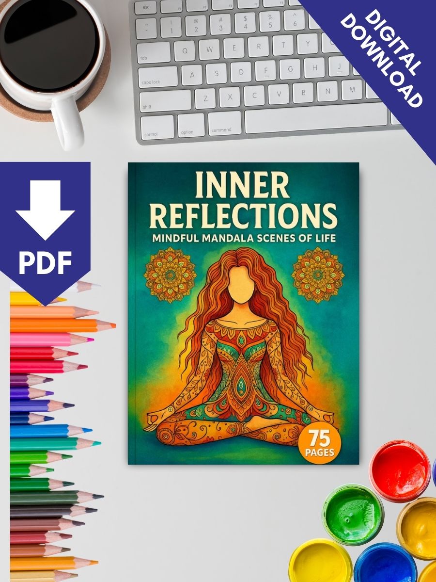 Coloring Page Store Inner Reflections – 75 Mindful Mandala Scenes of Life