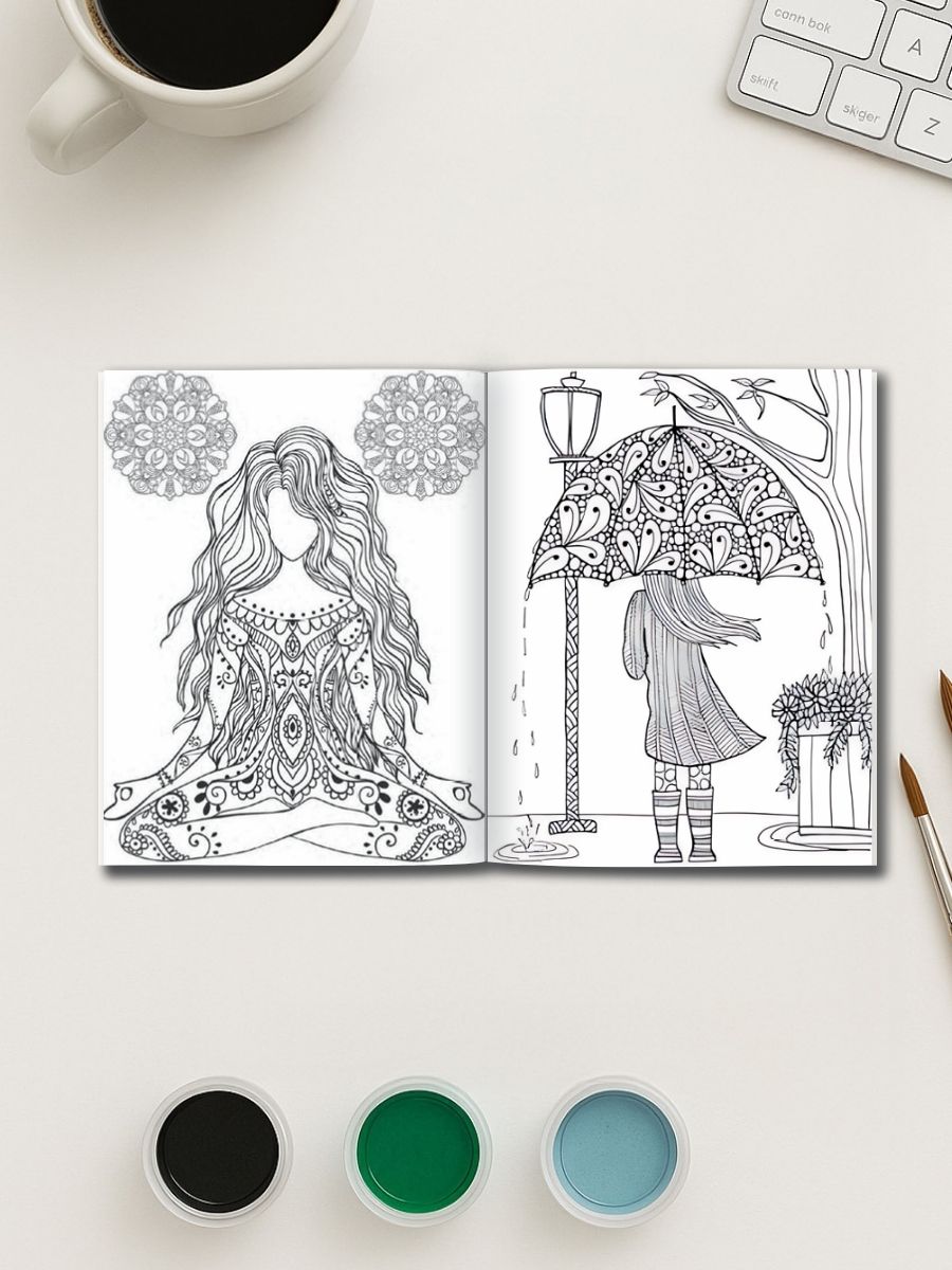 Coloring Page Store Inner Reflections – 75 Mindful Mandala Scenes of Life