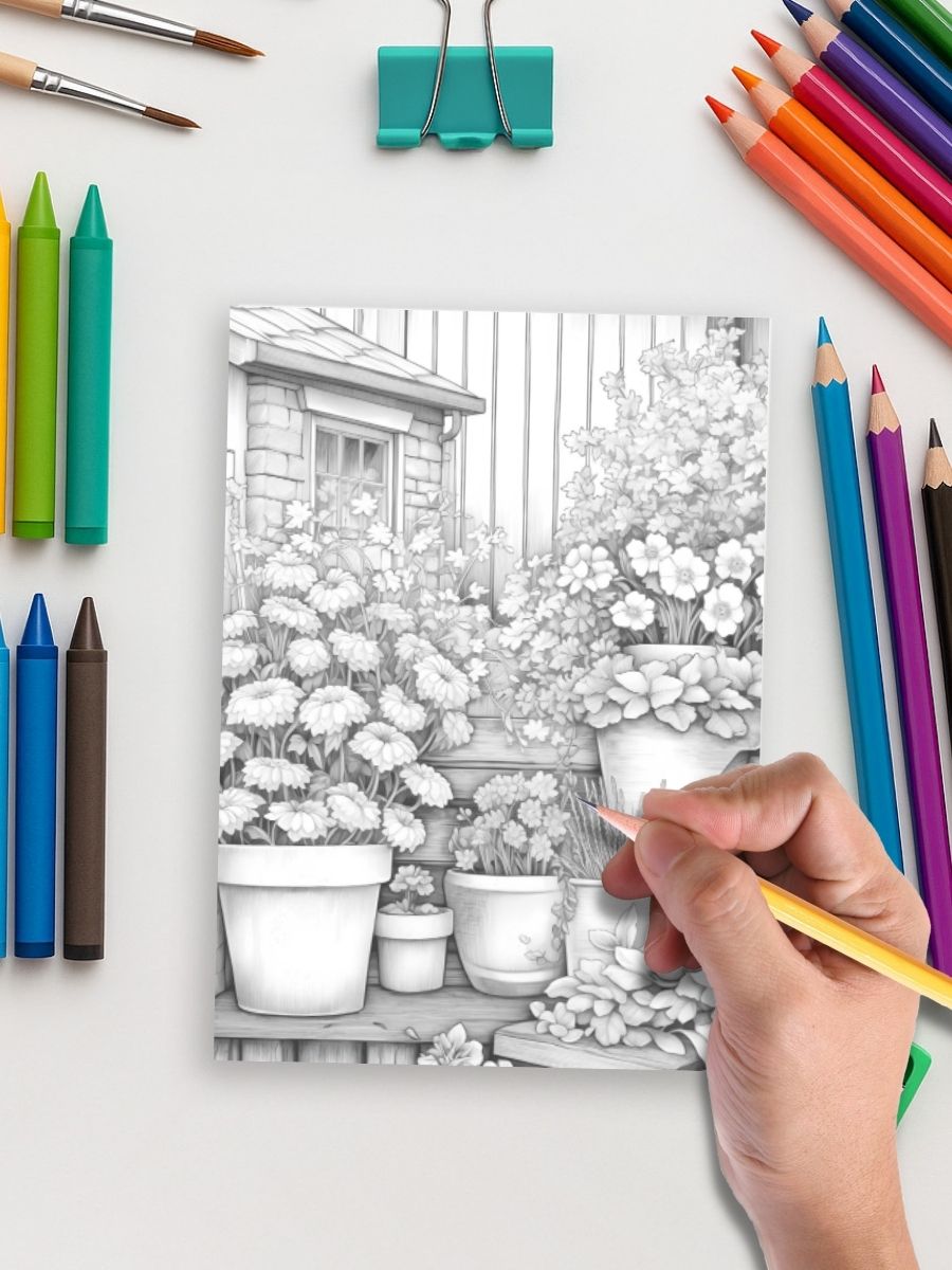 Coloring Page Store The Ultimate Garden – 315 Flower Gardens in Every Style