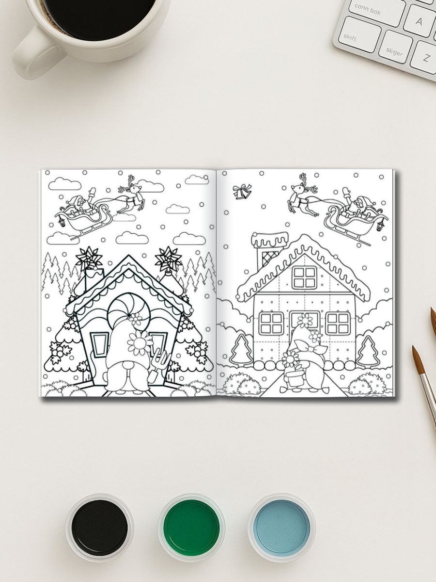 Coloring Page Store Christmas Magic – 171 Holiday-Themed Coloring Pages