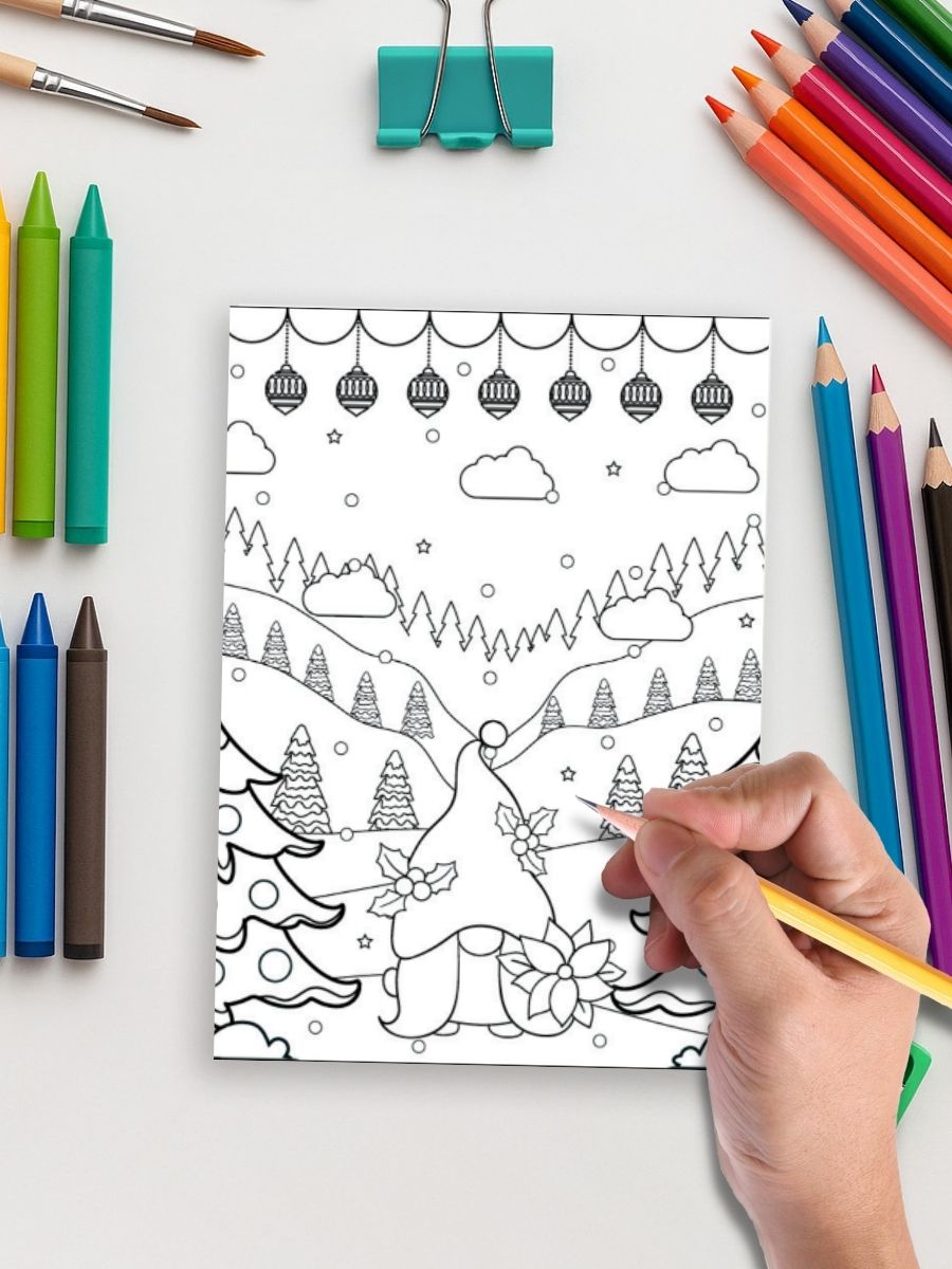 Coloring Page Store Christmas Magic – 171 Holiday-Themed Coloring Pages