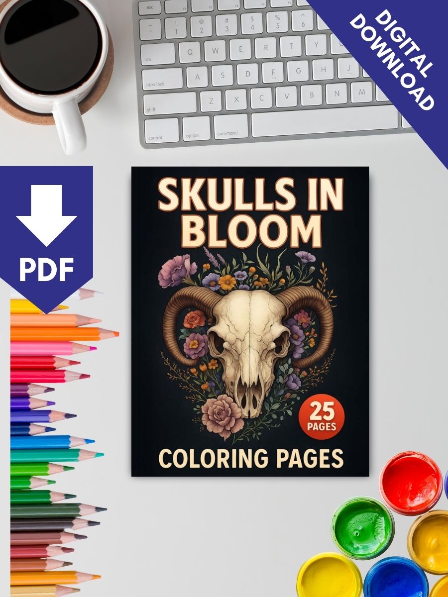 Coloring Page Store Skrulls in Bloom – 25 Floral Skrull Designs