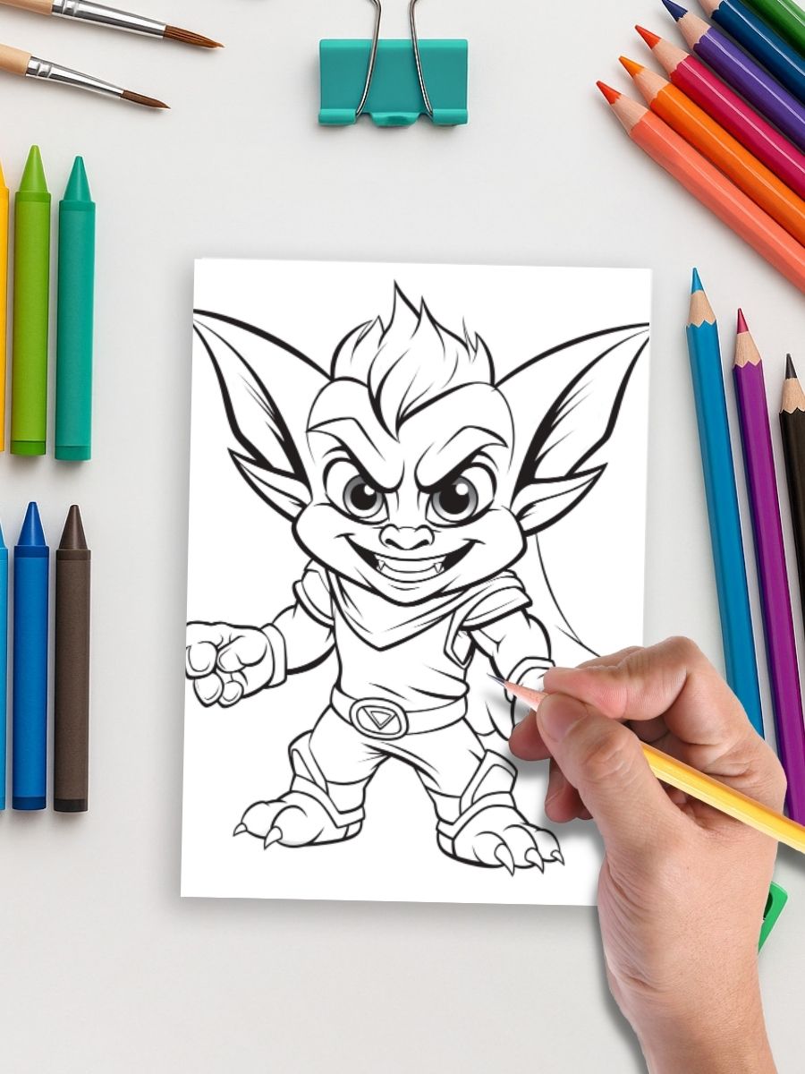 Coloring Page Store Goblins & Giggles – 50 Mischievous Pages for Kids
