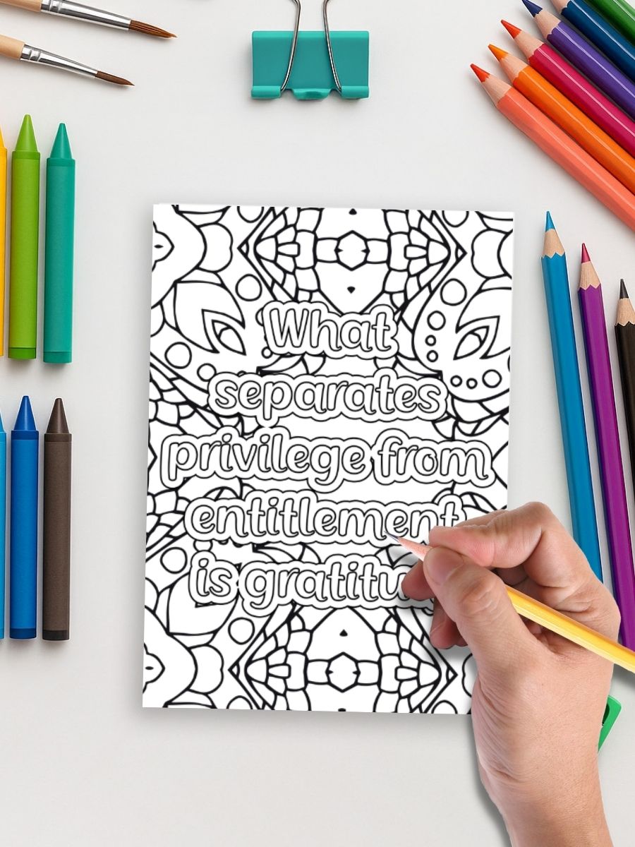 Coloring Page Store Grateful Mandalas – 25 Quote-Filled Coloring Pages