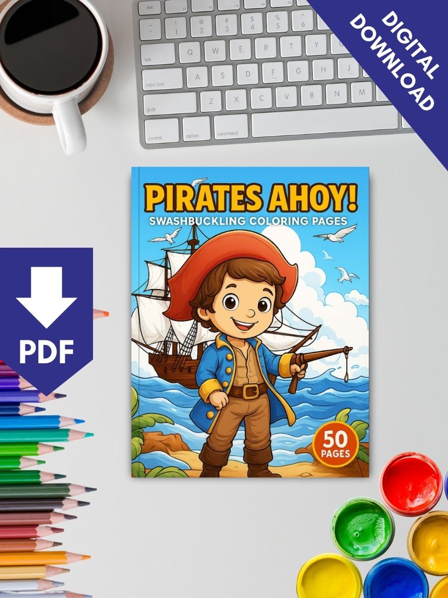 Coloring Page Store Pirates Ahoy! – 50 Swashbuckling Coloring Pages