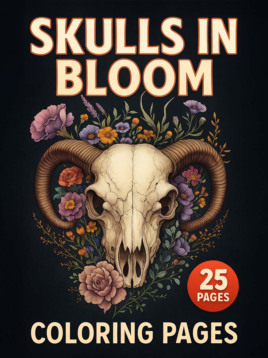 Coloring Page Store Skrulls in Bloom – 25 Floral Skrull Designs